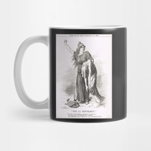 Vive La Republique Punch cartoon 1894 Mug